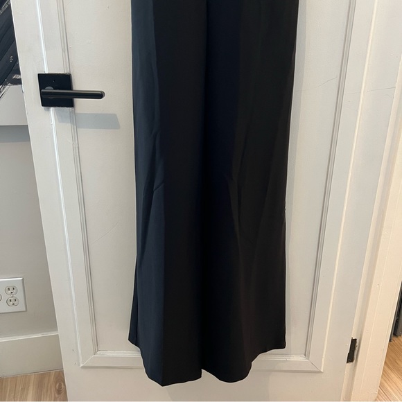 Women's Halter Neck One Piece Flared Jumpsuit Wide Leg - Picture 4 of 7